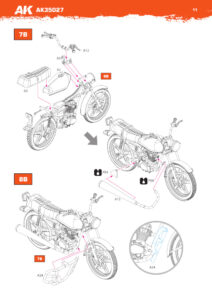 1/35 CG125 Japanese Motorcycle - AK-Interactive