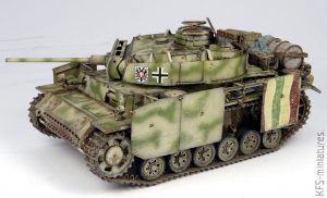 1/35 Pz.Kpfw.III Ausf.M mit schürzen – Takom/BLITZ – Budowa cz.2