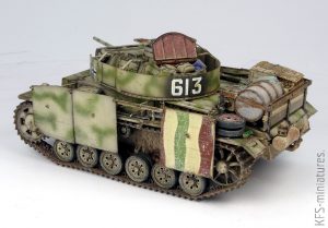 1/35 Pz.Kpfw.III Ausf.M mit schürzen – Takom/BLITZ – Budowa cz.2