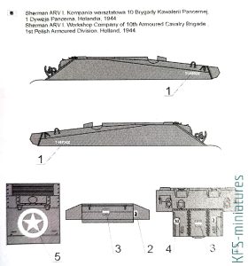 Polskie Shermany - 1 Dywizja Pancerna - Kalkomanie - Toro Model