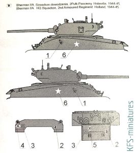 Polskie Shermany - 1 Dywizja Pancerna - Kalkomanie - Toro Model