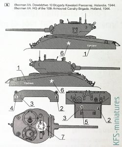 Polskie Shermany - 1 Dywizja Pancerna - Kalkomanie - Toro Model