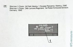 Polskie Shermany - 1 Dywizja Pancerna - Kalkomanie - Toro Model