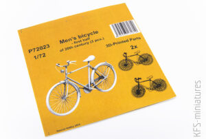 1/72 Men's bicycle - first half of 20th century - Special Hobby