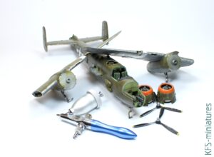 1/48 B-25J Mitchell - HK Models - Budowa cz.2