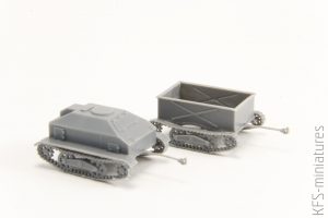 1/72 Type 94 Japanese tankette with trailers - Budowa