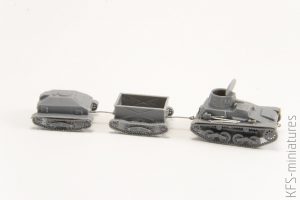 1/72 Type 94 Japanese tankette with trailers - Budowa