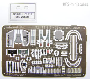 1/72 MiG-29SMT Zvezda - dodatki - Eduard