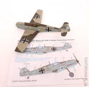 1/72 Bf 109E-4 Decal Stipple Camo - Special Hobby