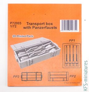 1/72 Transport box with Panzerfausts - Special Hobby