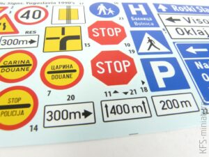 1/35 Traffic Signs Yugoslavia 1990's - MiniArt 