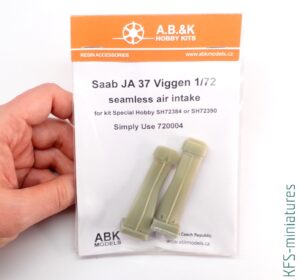 1/72 Saab JA 37 Viggen seamless air intake - A.B.&K Models