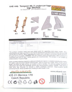 1/48 Tempest Mk.V - dodatki - Eduard