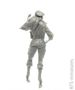 70mm Paratrooper Girl - Valkiria Miniatures