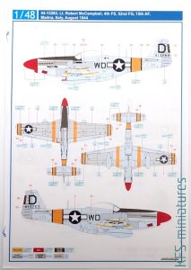 1/48 P-51D - Kalkomanie - Eduard