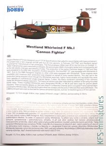 1/32 Westland Whirlwind F Mk.I - Special Hobby