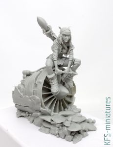 90mm Crash Landing - Rage Resin Models