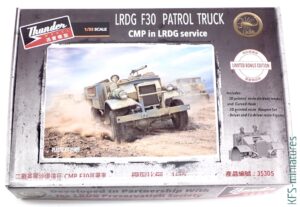 1/35 LRDG F30 Patrol Truck - Thunder Model