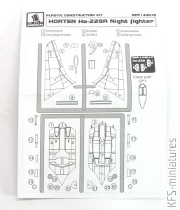 1/144 Horten Ho-229 Night Fighter - Brengun