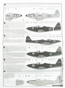 1/48 Bell P-63 Kingcobra - kalkomanie - Begemot