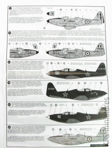 1/48 Bell P-63 Kingcobra - kalkomanie - Begemot