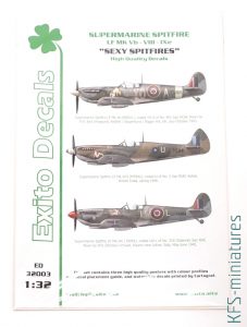 1/32 Exito Decals - Sexy Spitfires & Bf 109 Aces