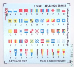 1/350 International Marine Signal Flags - Eduard