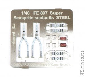 1/48 Super Seasprite seatbelts STEEL - Eduard