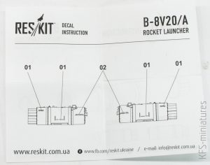 1/35 B8V20 rocket launcher - ResKit