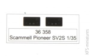 1/35 Scammell Pioneer SV2S - Blachy - Eduard