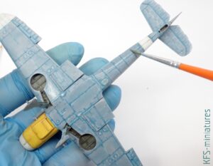 1/72 Bf 109F-4 - Eduard - Budowa cz.2