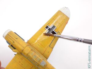 1/72 Bf 109F-4 - Eduard - Budowa cz.2