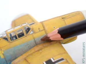 1/72 Bf 109F-4 - Eduard - Budowa cz.2