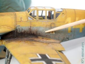 1/72 Bf 109F-4 - Eduard - Budowa cz.2