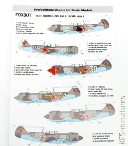1/48 Lavochkin La-5FN, Part I - Foxbot Decals