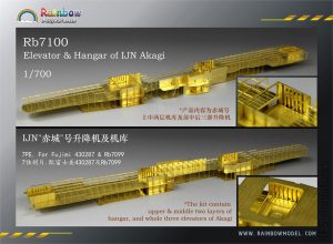 1/700 IJN Aircraft Carrier Akagi Upgrade Set for Fujimi - Rainbow